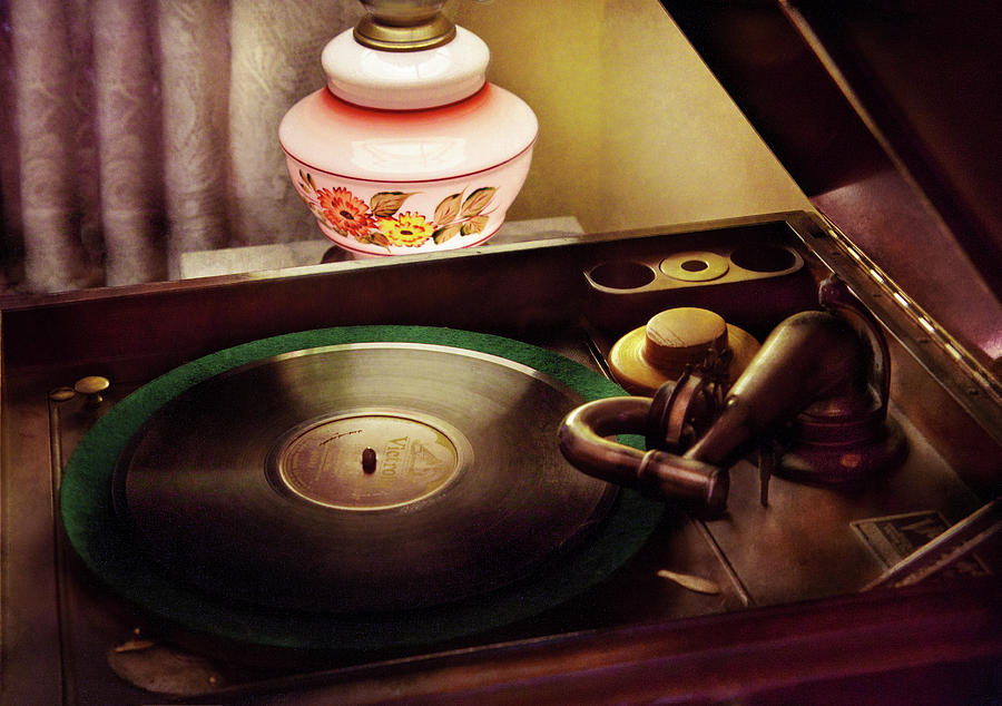 Furniture - Record - Playin the oldies  Photograph by Mike Savad