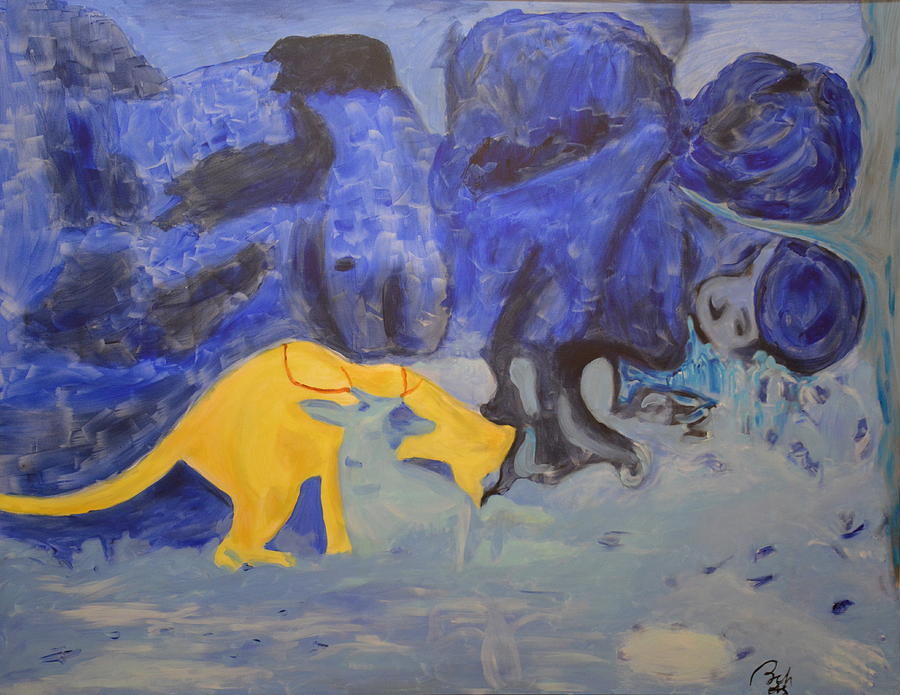 Partner Painting - Furtives I by Bachmors Artist Partner Painting - Furtives I by Bachmors Artist