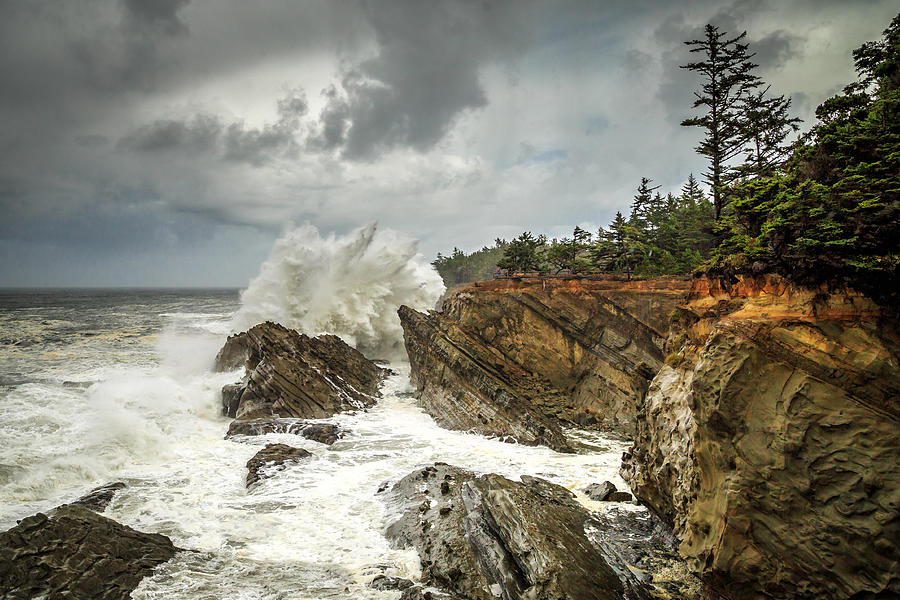 Fury On The Oregon Coast Photograph by James Eddy