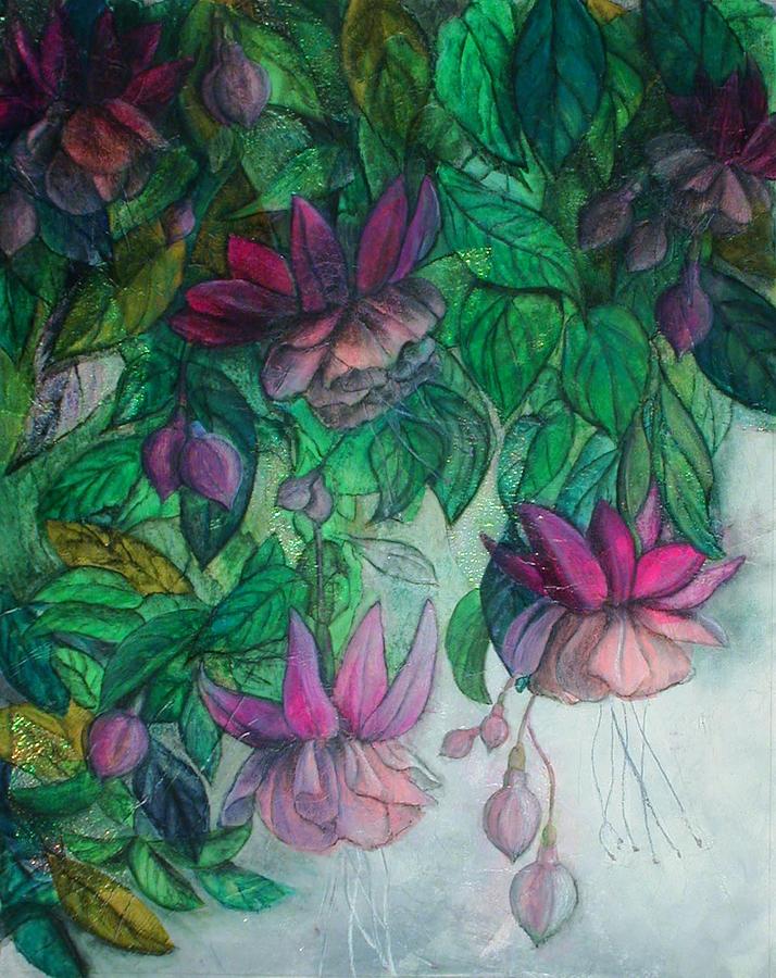 Fuscia Morning Painting by Sandy Clift