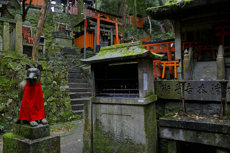 Fushimi Inari Taisha Fox Photograph by Brian Kamprath