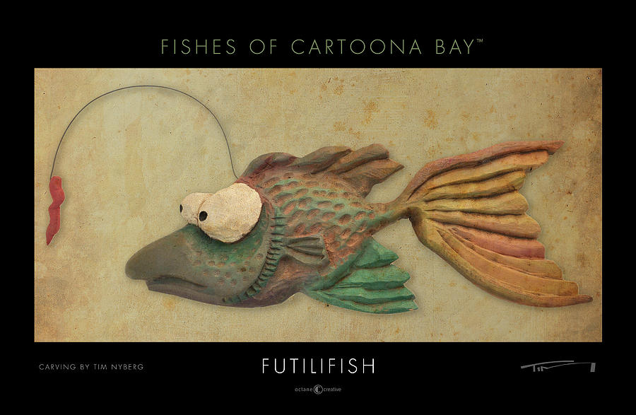 Futilifish Cartoonafish Sculpture by Tim Nyberg