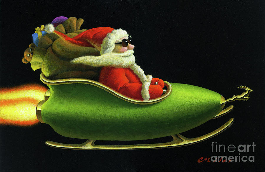 Santa Painting - Future Clause by Chris Miles