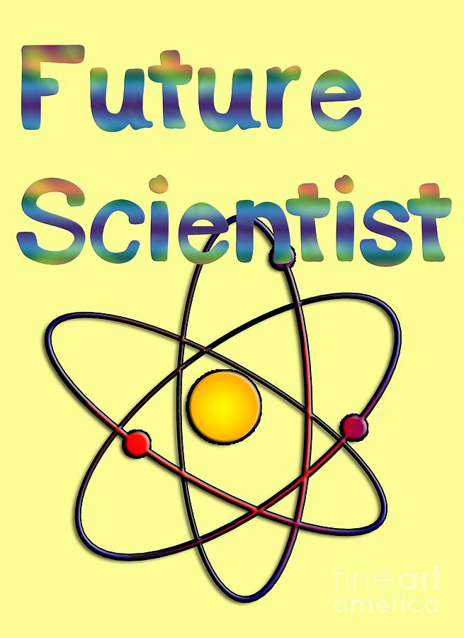 Clothing Digital Art - Future Scientist for kids clothes  by Humorous Quotes