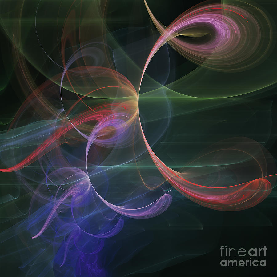 Abstract Digital Art - Futuristic Background by Design Windmill