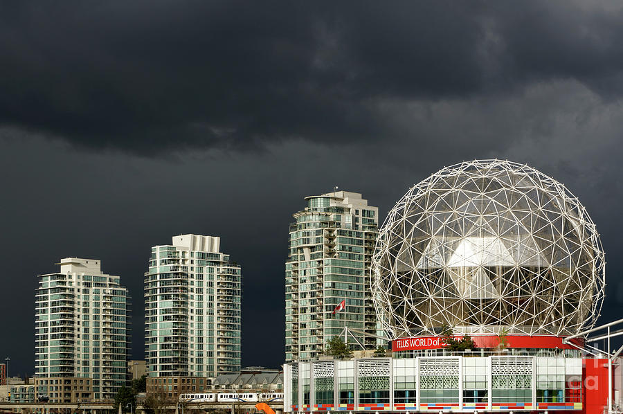 Futuristic Cityscape Vancouver Photograph by John  Mitchell