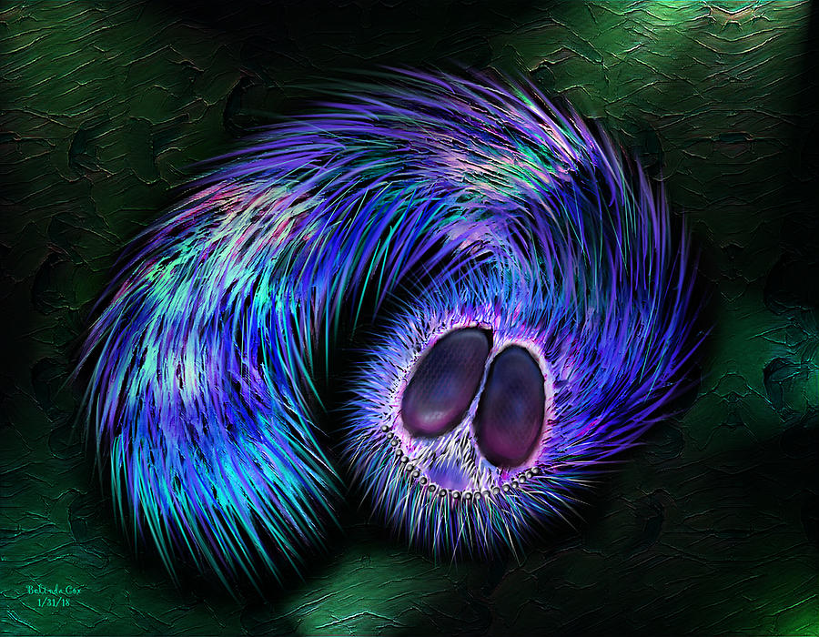 Fuzzy Caterpillar Digital Art by Artful Oasis