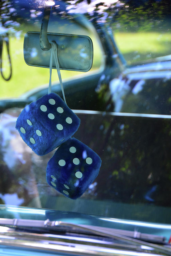 Dice Photograph - Fuzzy Dice by Mike Martin