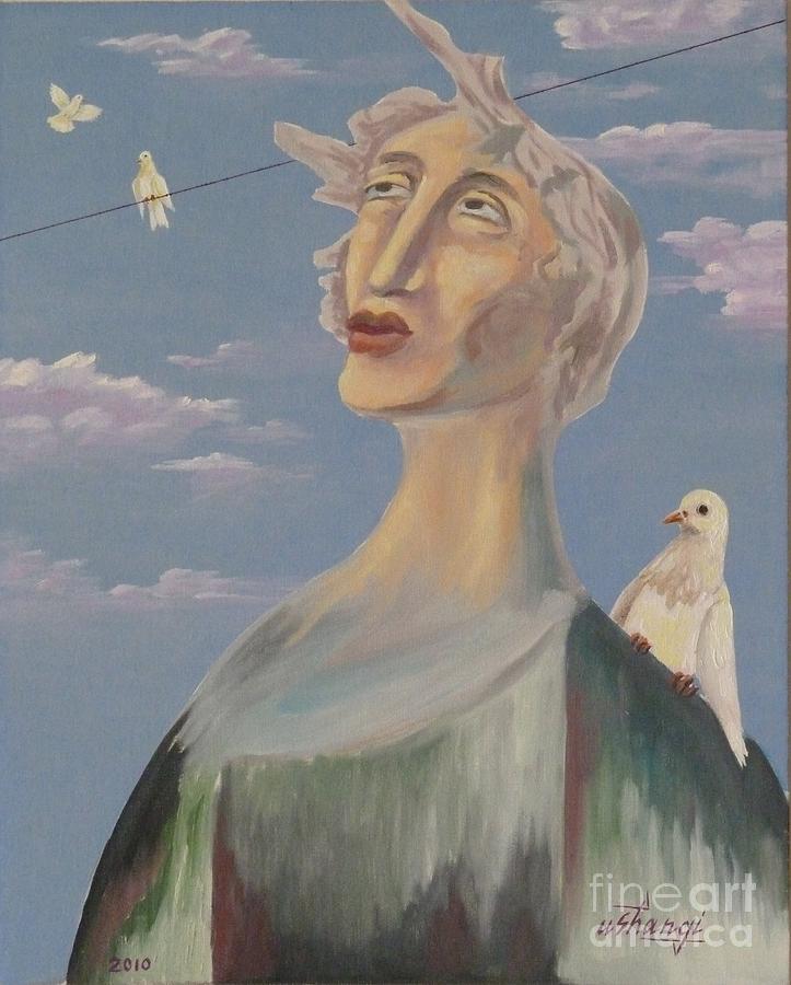 Portrait Painting - Fyodor by Ushangi Kumelashvili Portrait Painting - Fyodor by Ushangi Kumelashvili
