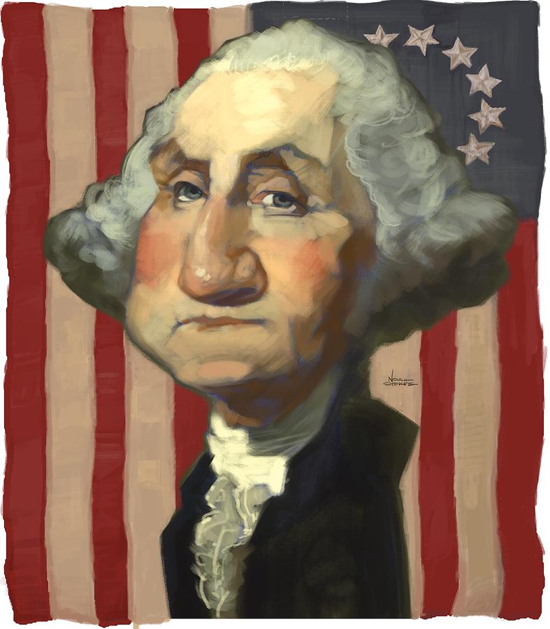 George Washington Painting - G Dub by Noah Stokes