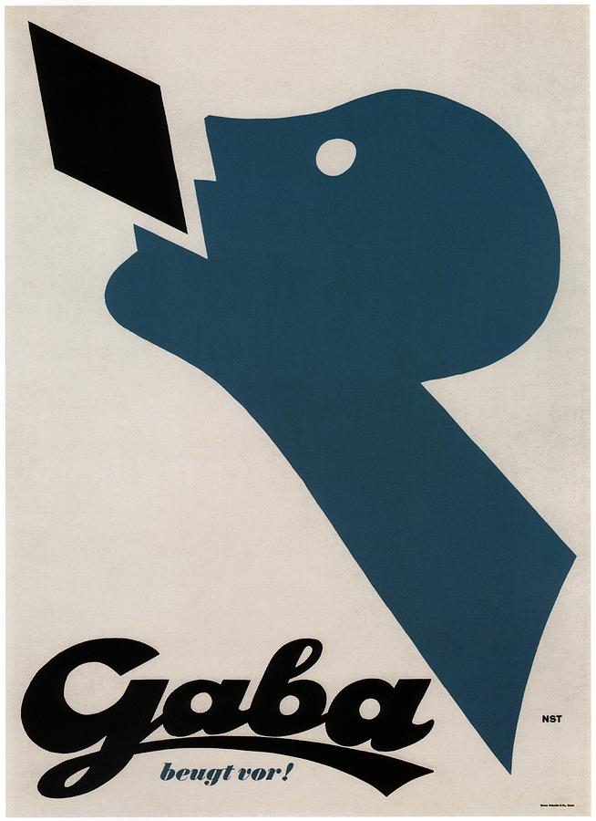 Vintage Mixed Media - Gaba beugt vor - Breath Candies - Vintage Advertising Poster by Studio Grafiikka