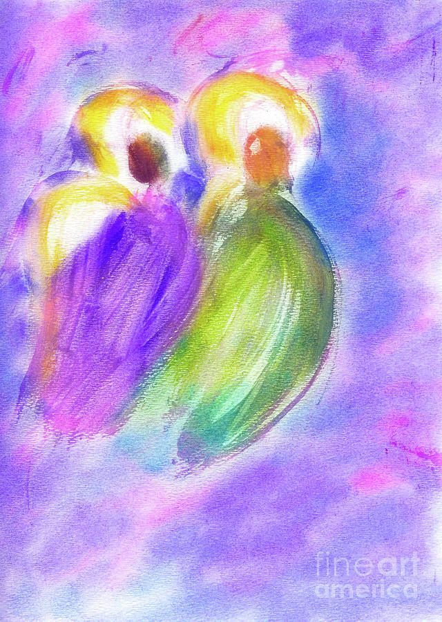 Gabriel and Mary Painting by Deb Arndt