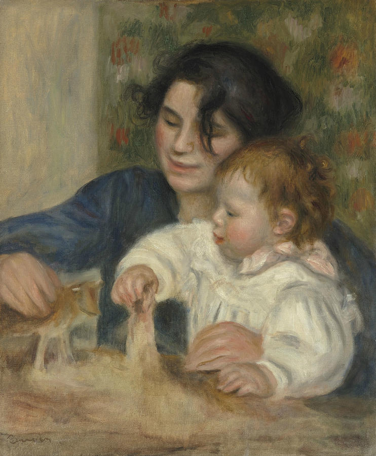 Pierre Auguste Renoir Painting - Gabrielle and Jean by Auguste Renoir