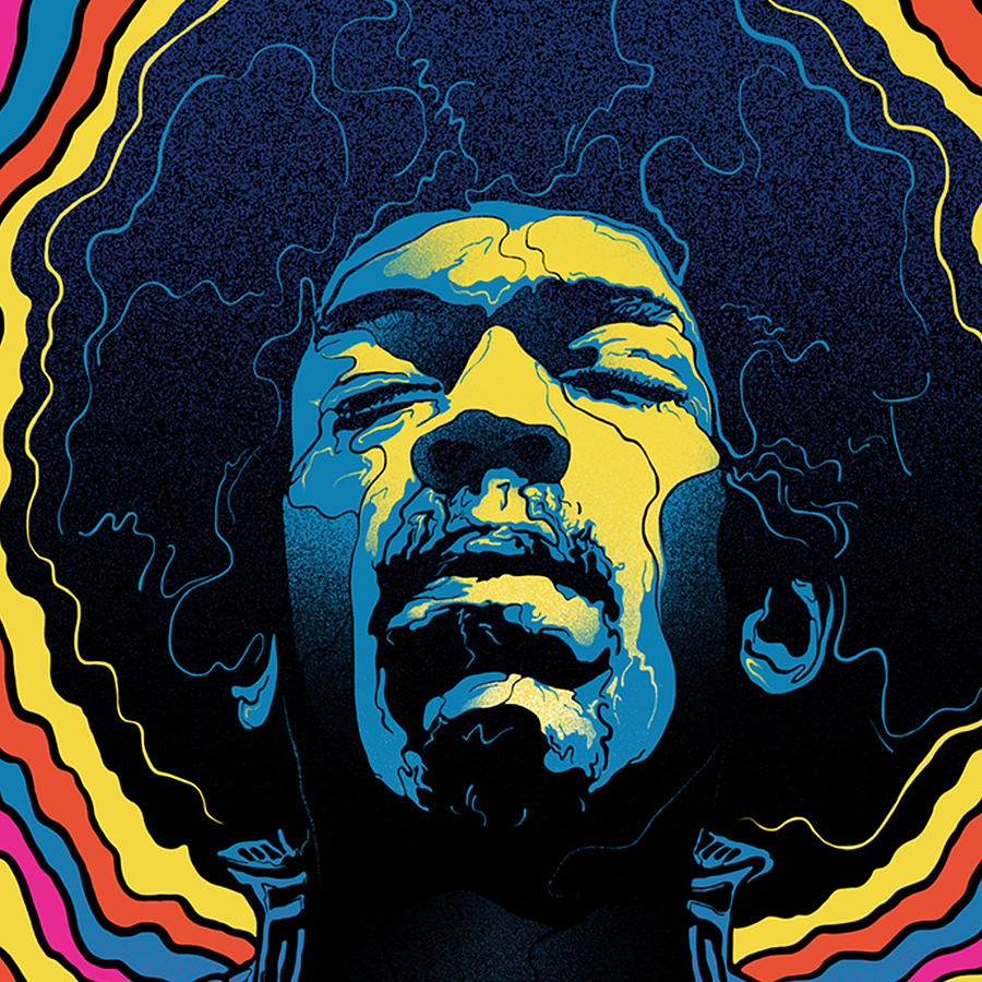 Gabz Jimi Hendrix Voodoo Child Poster Release From Dark Hall Mansion ...