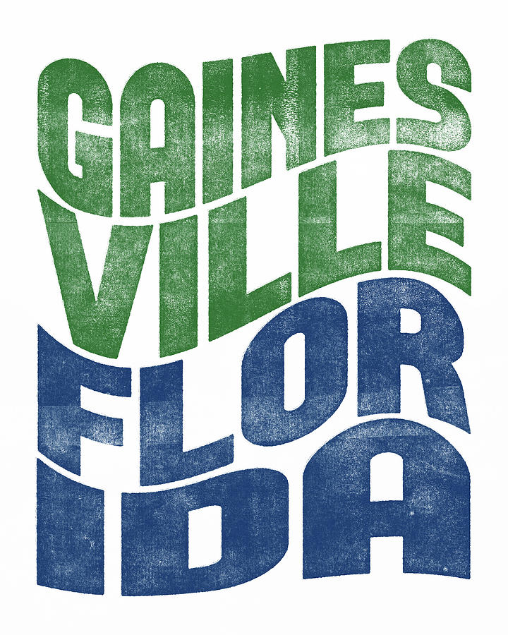 Gainesville Digital Art - Gainesville Florida Poster by Flo Karp