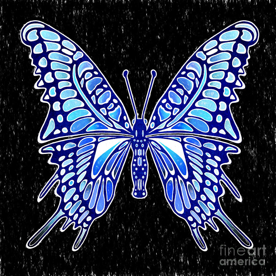 Galactic Butterfly Digital Art by Kasia Bitner