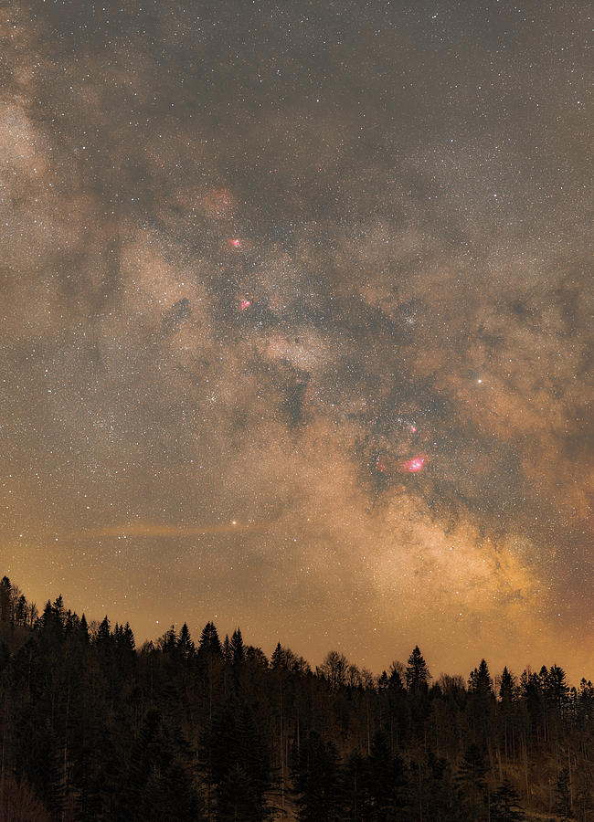 Stars Photograph - Galactic Center by Bartosz Wojczynski Stars Photograph - Galactic Center by Bartosz Wojczynski