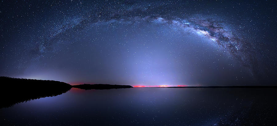 Galactic Lake Photograph by Mark Andrew Thomas