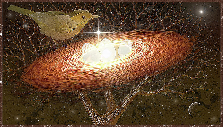 Galactic nest Digital Art by Harald Dastis