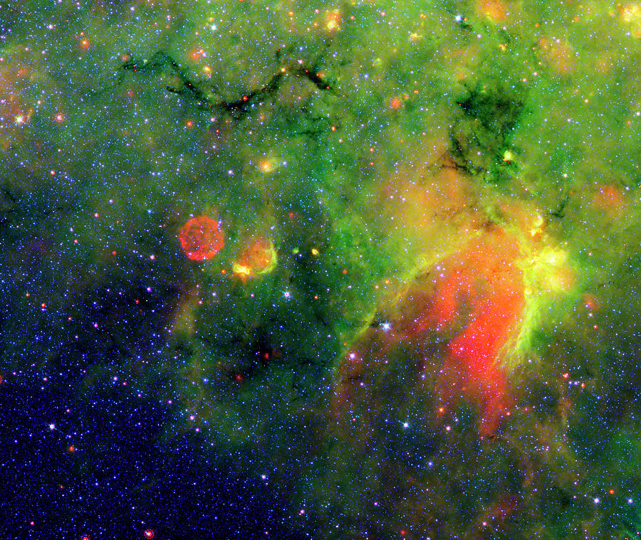 Galactic Snake In Infrared Milky Way Photograph