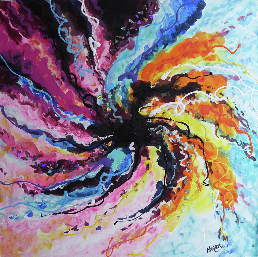 Galactic Vortex Painting by Jack Hanzer Susco