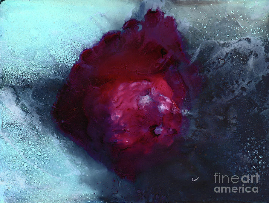 Galactical Eruption Painting by Eunice Warfel