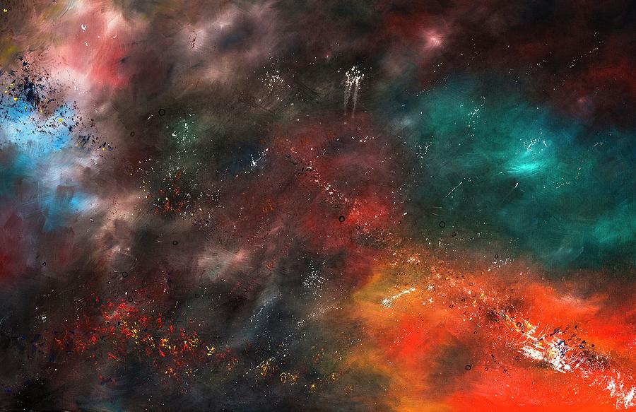 Galaxy Painting by Bess Hamiti