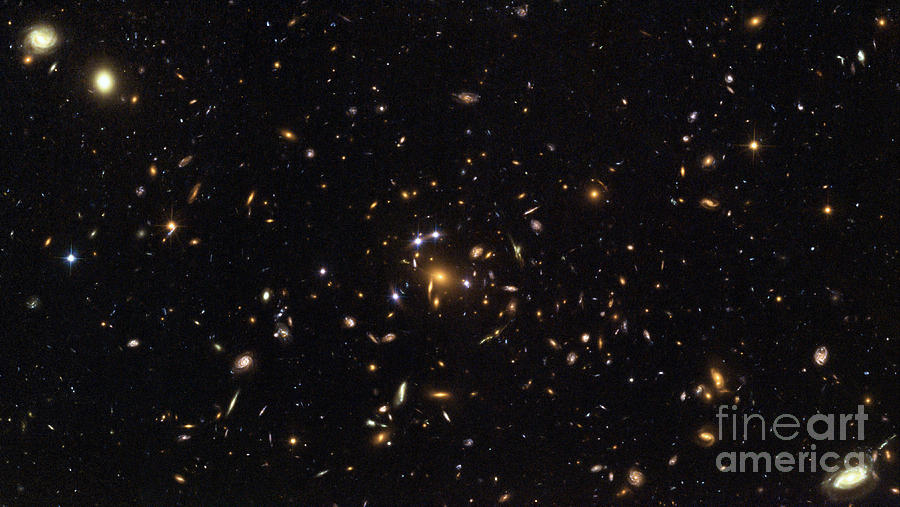 Galaxy Cluster, Sdss J1004+4112 Photograph by Science Source