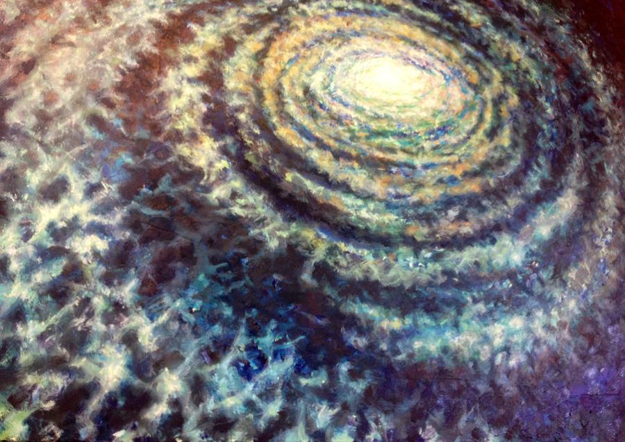 Galaxy Painting by Daniel W Green