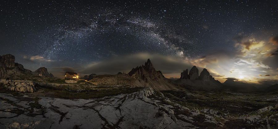 Landscape Photograph - Galaxy Dolomites by Ivan Pedretti