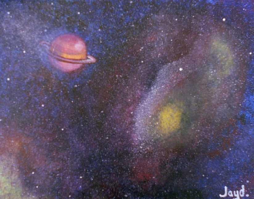 Galaxy Painting by Sheri Keith