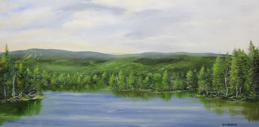 Gale Meadow Summer Painting by Ken Ahlering