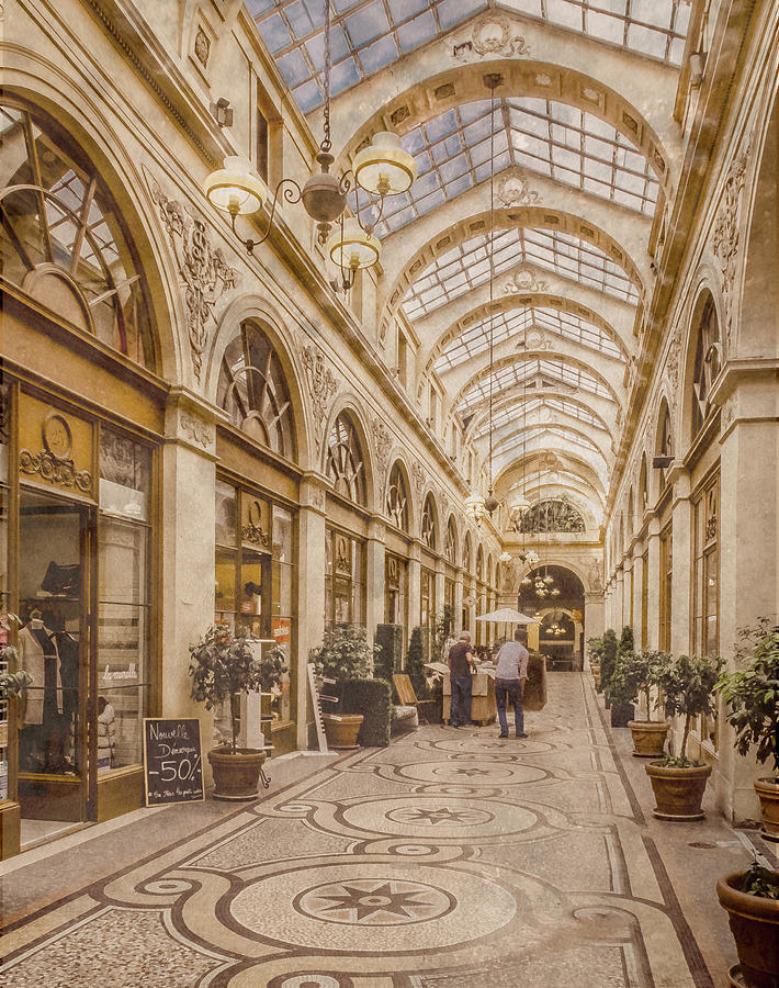 Paris, France - Galerie Vivienne Photograph by Mark Forte