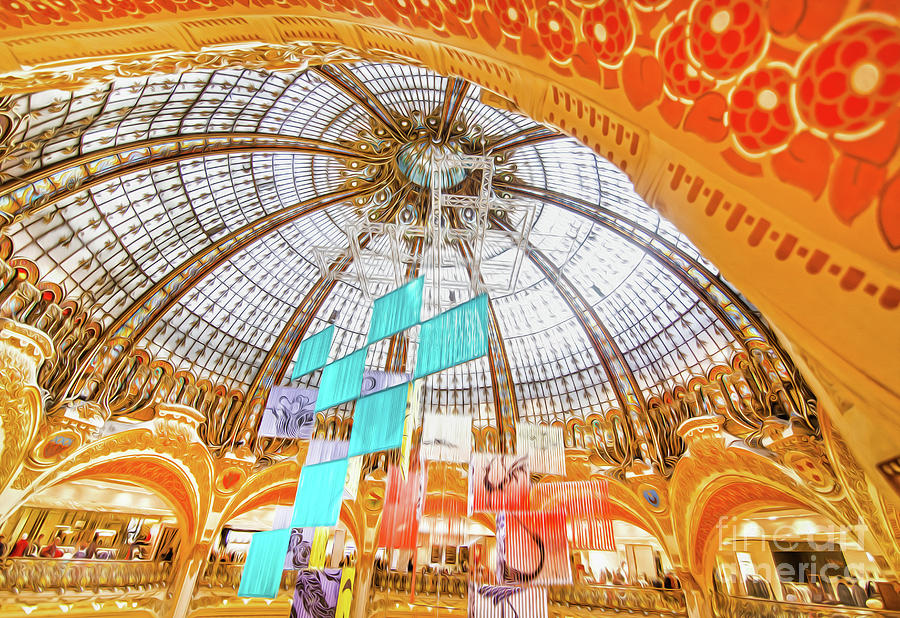 Galeries Lafayette Inside 10 Art Photograph By Alex Art And Photo