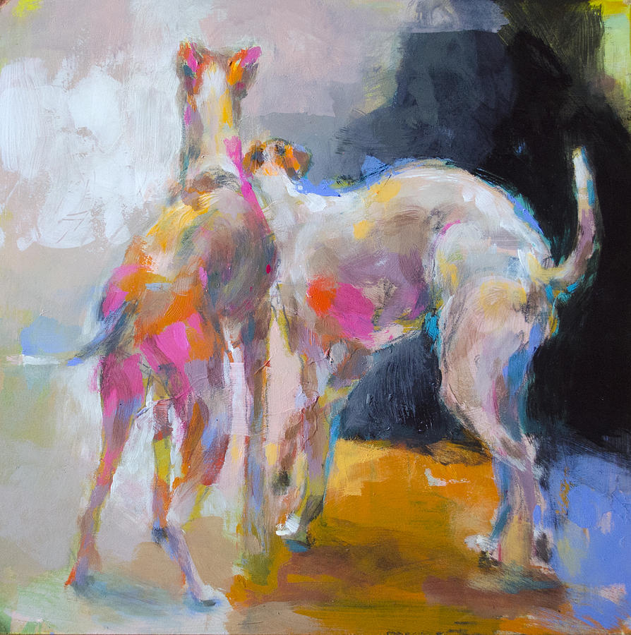 Galgos Painting By Fernanda Cataldo - Fine Art America