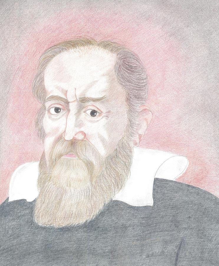 Galileo Galilei Portrait Drawing by Bernardo Capicotto Fine Art America