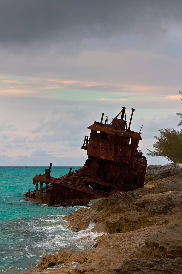 Boat Photograph - Gallant Lady Aground by Ed Gleichman