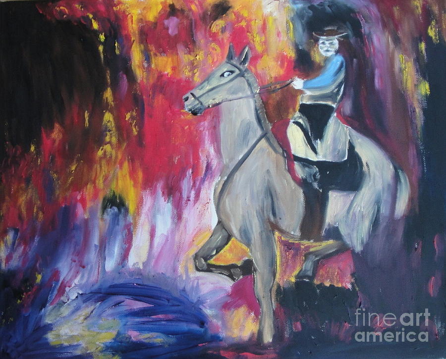 Horse Painting - Gallant Steed by Neil Trapp