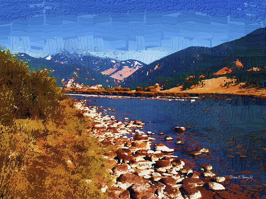 Gallatin RIver Dreams Painting by Diane E Berry
