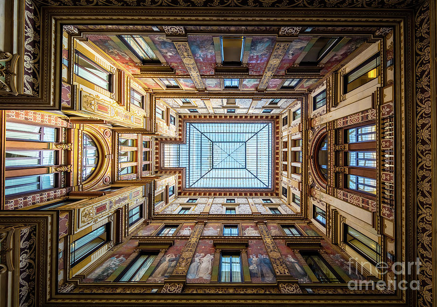 Galleria Ceiling Photograph by Inge Johnsson