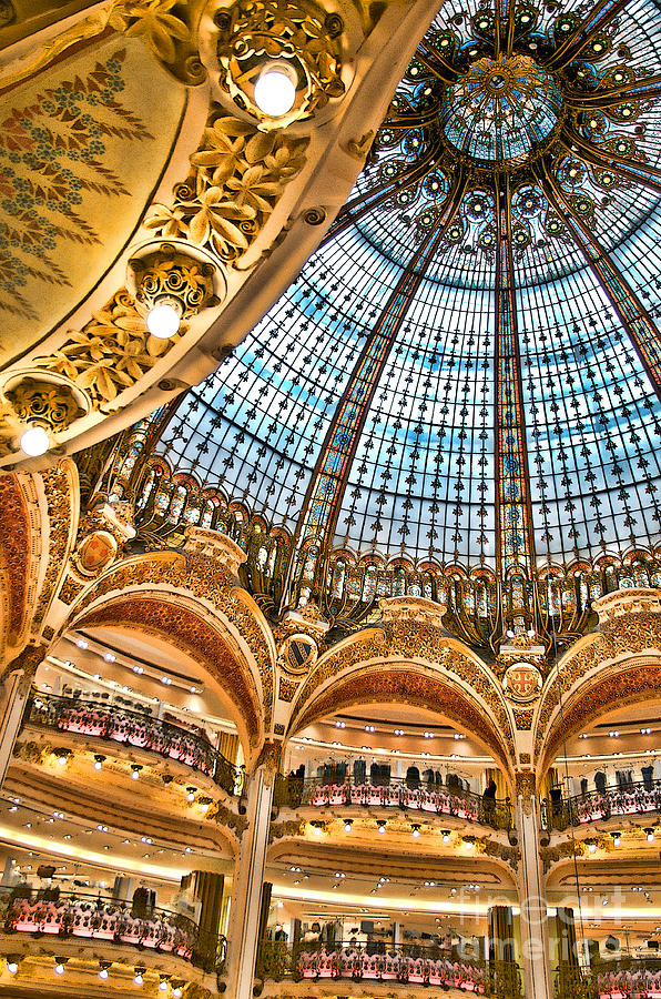 Gallery Lafayette Ceiling Ii Photograph By Louise Fahy