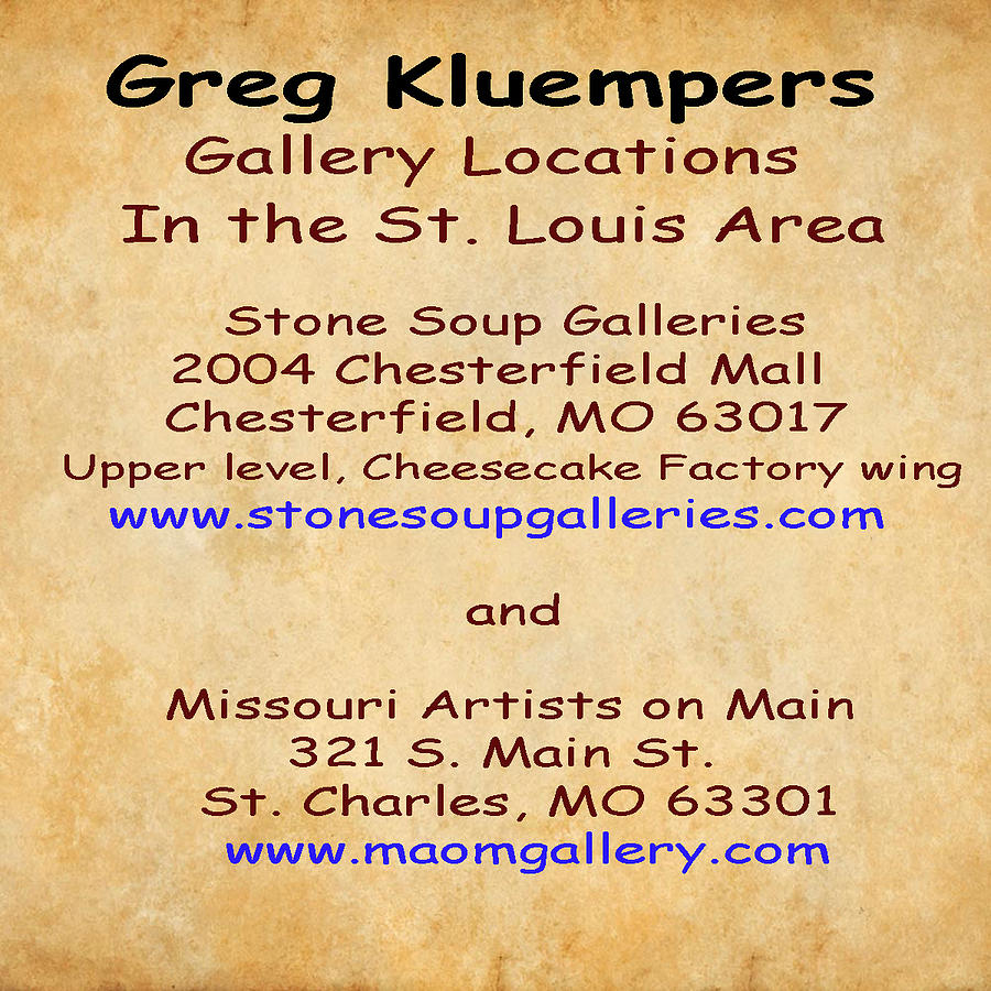 Gallery Locations in the St. Louis Area by Greg Kluempers Gallery Locations in the St. Louis Area by Greg Kluempers