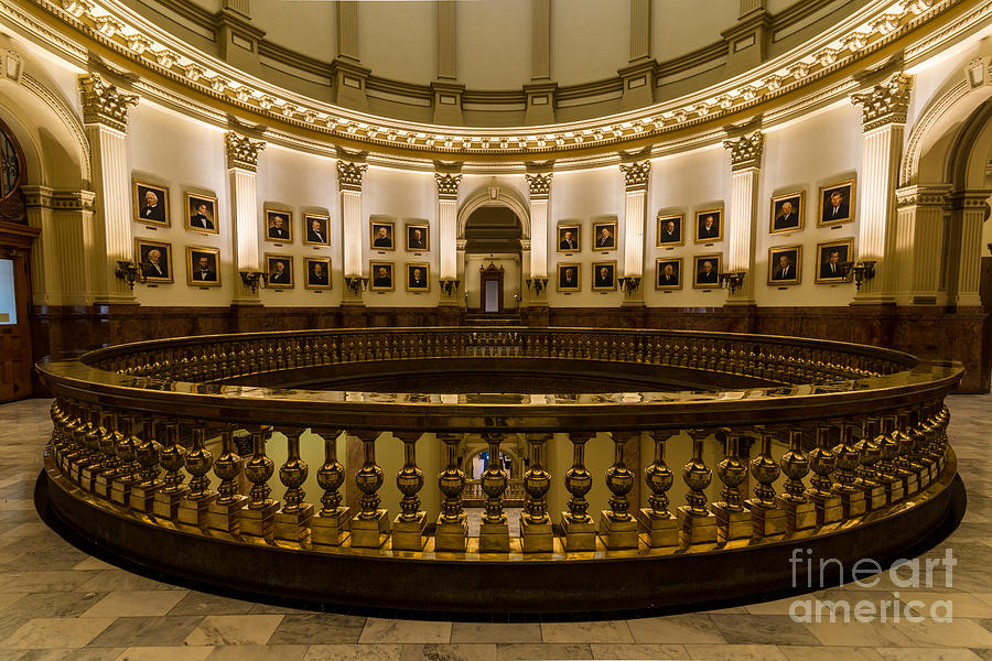Gallery of Presidents - Colorado State Capitol Photograph by Gary Whitton