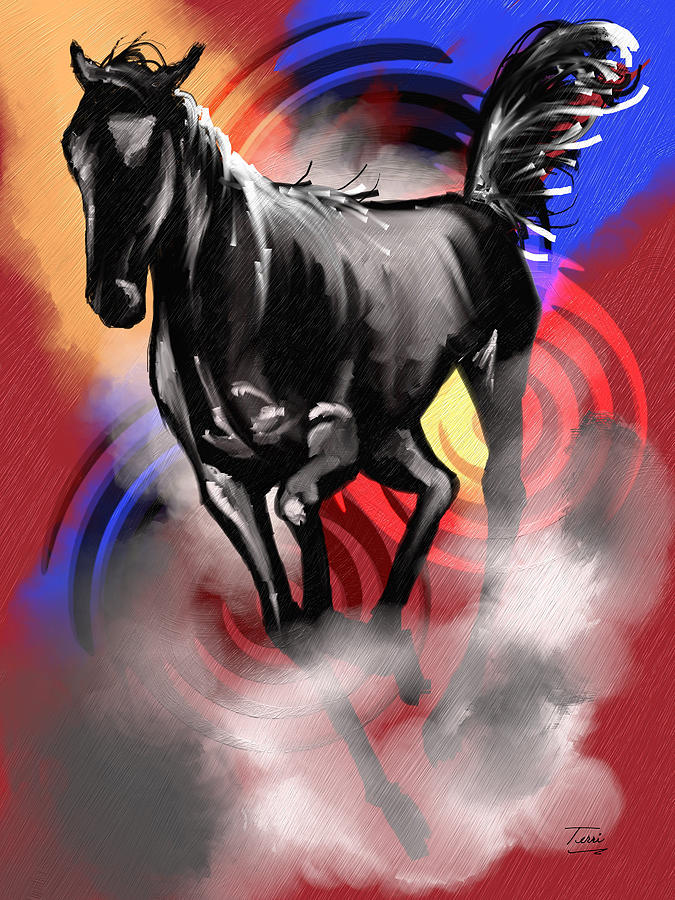 Gallop Drawing by Terri Meredith