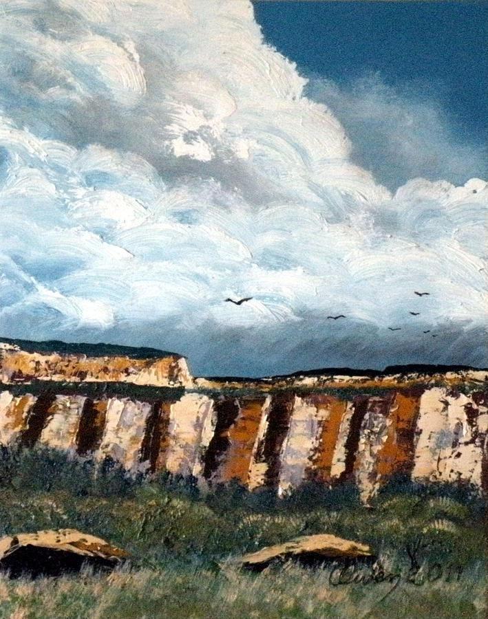 Gallup Bluffs 1 of 6 Painting by Carl Owen