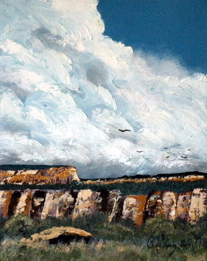 Gallup Bluffs 2 of 6 Painting by Carl Owen