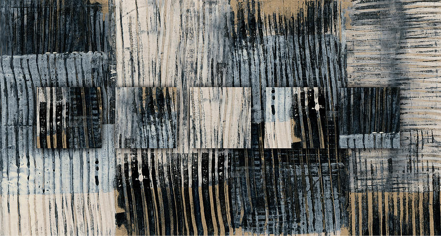 Galvanized Paint Number 1 Horizontal Mixed Media by Carol Leigh