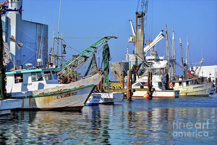 Galveston Fishing Boats Photograph by Savannah Gibbs