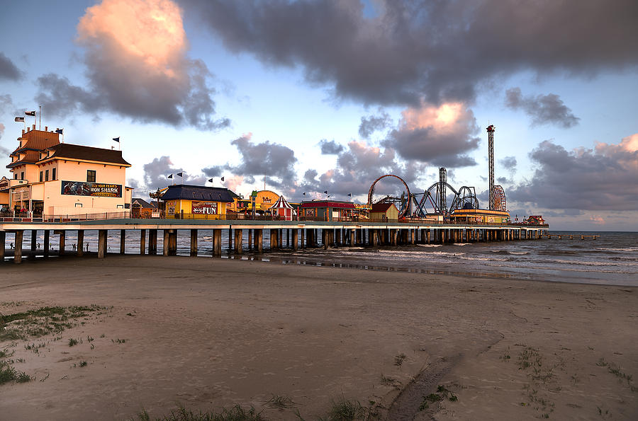 Galveston Island Historic Pleasure Pier Photograph by Andy Myatt