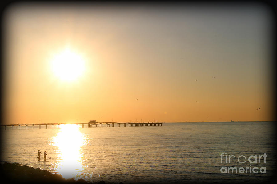 Galveston Island Sunrise Photograph by Amy Steeples - Fine Art America